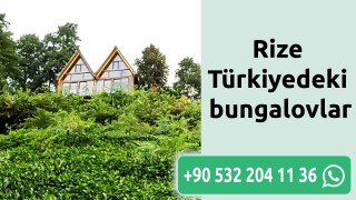 Rize Türkiyedeki bungalovlar